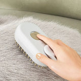 3-in-1 Pet Steam Brush for Easy Grooming & Tangle Removal