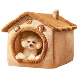 Indoor Warm Pet House with Soft Cushion for Dogs & Cats